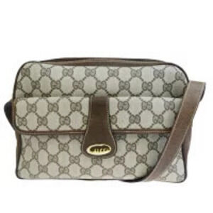 Gucci GG Plus Supreme crossbody bag monogram brown leather